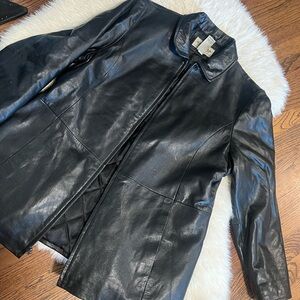 Sonoma Black Leather women's Jacket